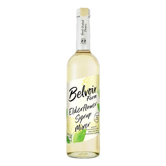 BELVOIR FRUIT FARMS Elderflower Syrup Mixer, 500ml (Pack of 1) | Refreshing Botanical Drink Mix | Perfect for Cocktails | Natural Flavor| No Preservatives| Made with Fresh Elderflowers.