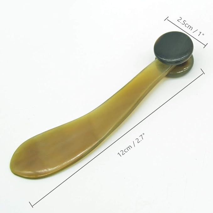 i-lan 4 Pack OX Horn Gua Sha Tool Sets, Chinese Scraping Board, Massage Comb Reflexology Stick Gua Sha Spoon Board for Face, Body, Neck Releasing, Muscle Pain Reducing