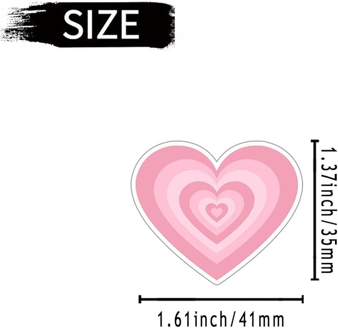 6 Pcs Heart Air Vent Clips, Cute Heart Car Air Fresheners Vents Clips Funny Cars Diffuser Vent Clips Cars Interior Decor Charm Cute Car Accessories,Decoration for Women Automotive (Pink Heart)