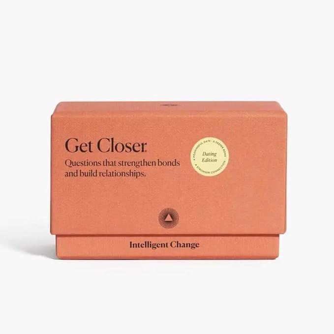 Intelligent Change Get Closer Dating Edition Card Game Conversation Starters - Question and Answer Games - Fun Card Game for Dating Couples, Date Night Activity (Dating Edition)