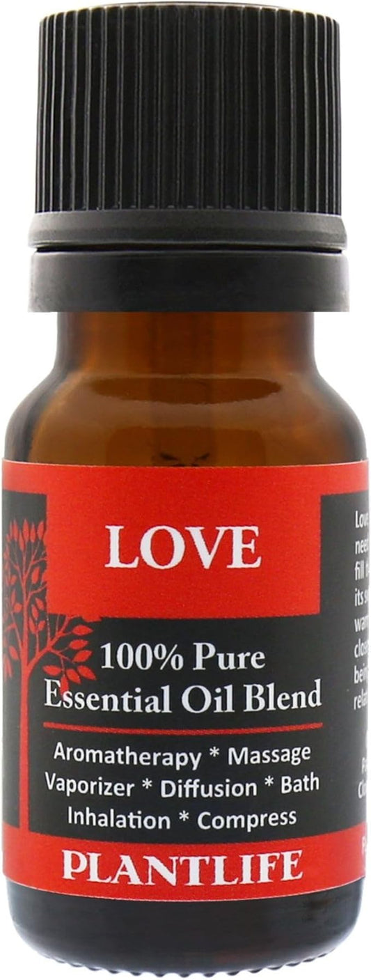Plantlife Love Aromatherapy Essential Oil Blend - Straight from The Plant 100% Pure Therapeutic Grade - No Additives or Fillers - Made in California 10 ml
