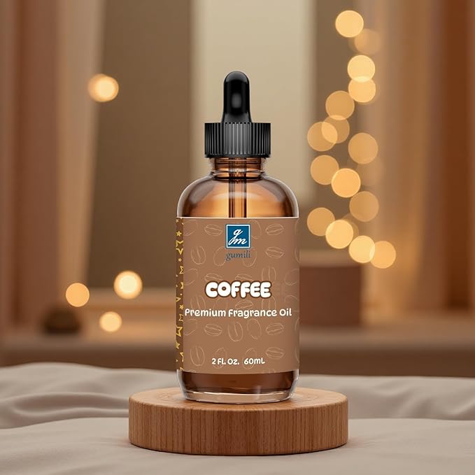 Coffee Fragrance Oil 2 Oz, Natural Scent Oil for Home Essential Oils Diffuser, Candle Making, Soap Making, DIY Body Oils, Perfume, Body Mist, Spray - Roasted Coffee Bean Scent