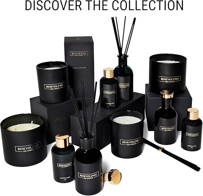 Benevolence LA Lavender & Eucalyptus Reed Diffuser Oil Refill | Long Lasting Home Fragrance for Bathroom and Bedroom | Essential Oils for Relaxation - 4 oz