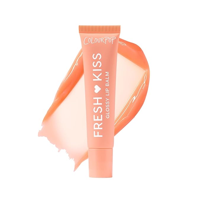 ColourPop Fresh Kiss Glossy Lip Balm - Hydrating Lip Care Enriched with Peptides, Hyaluronic Acid, Shea Butter & Vitamin E for an Ultra-Cushiony Formula - Mango Sorbet (0.49 oz)