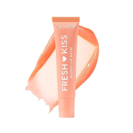 ColourPop Fresh Kiss Glossy Lip Balm - Hydrating Lip Care Enriched with Peptides, Hyaluronic Acid, Shea Butter & Vitamin E for an Ultra-Cushiony Formula - Mango Sorbet (0.49 oz)