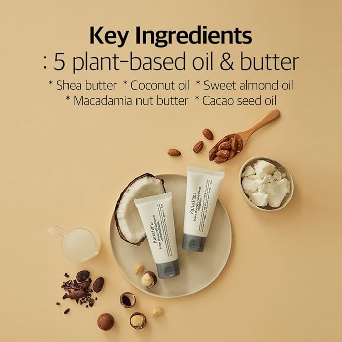 Karl&Hans Super Moisturizing Mint Vegan Hand Cream - Double Mint Scent with Shea Butter, Coconut Oil, Long-Lasting Refreshing Formula, Organic Daily Hand lotion for Dry Cracked Hands - 1.7 fl oz