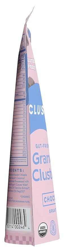 Clusterbucks Superfood Clusters – Grain-Free, Keto-Friendly Granola with Regeneratively Grown Sprouted Buckwheat– Gluten-Free, Low-Carb, Organic Healthy Snack (6 Ounce (Pack of 1), Chocolate Sea Salt)