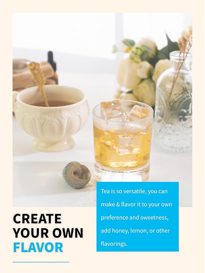 TeeLux Spearmint Tea Bags, Natural Spearmint Leaf Herbal Tea, Refreshing & Smooth Mint Tea, Caffeine Free, 100 Count