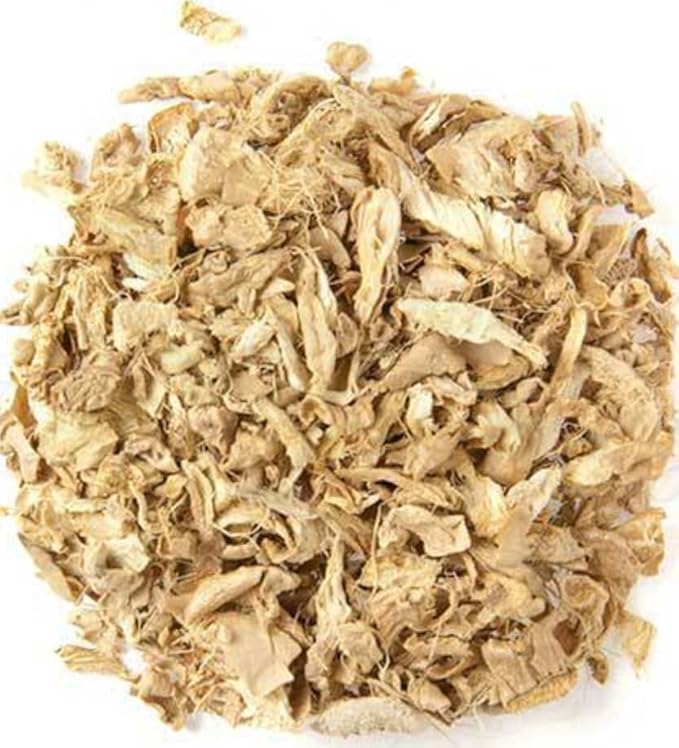 Denise's Fine Tea, USDA Organic, Ginger Pieces, Herbal Tea, Loose Leaf (100g)