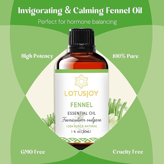 Fennel Essential Oil, 100% Pure Natural for Diffuser Skin DIY - 1 Oz