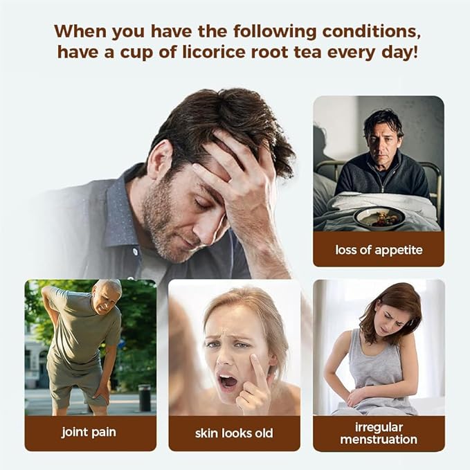 WOTIHA-Natural Licorice Root Tea 170g. 85 Herbal Tea Bags.Promote Respiratory Health，Non-GMO • Additive-Free • Caffeine-Free