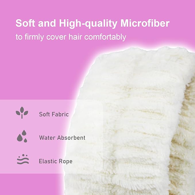 9 Pcs Coral Fleece Spa Headband and Wristband Set Fuzzy Skincare Hairbands Stretchy Wrist Wash Bands for Washing Face Make Up Women