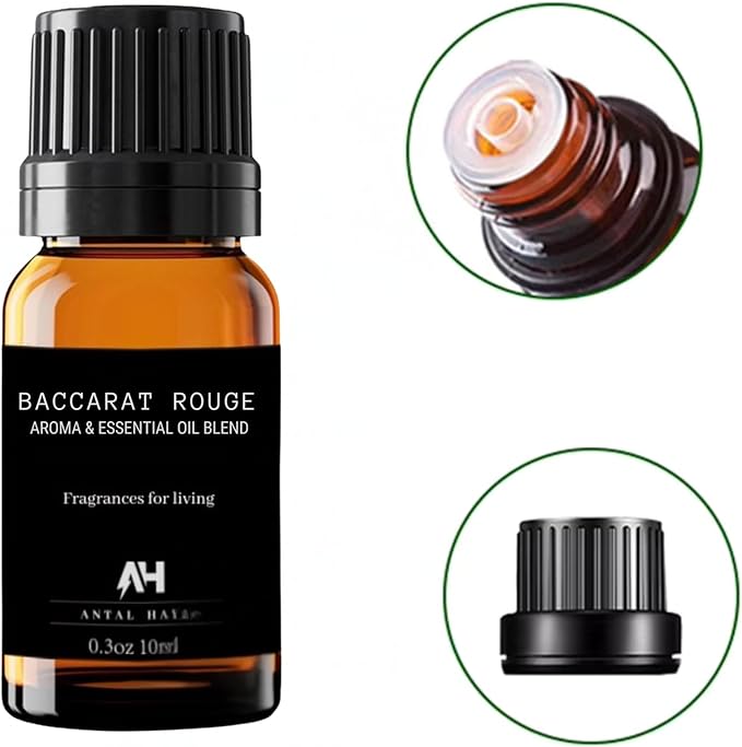Hotel Diffuser Oil Inspired by The Baccarat Hotel Scent 10 mL - Home Luxury Scents - Luxury Hotel Scent Diffuser Oil with Saffron and Jasmine - Baccarat Rouge 540 Scent Glass Bottle with Dropper