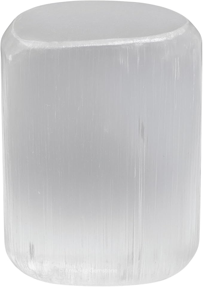 Amazing Gemstone Selenite Crystals and Healing Stones Tumbled - 1 oz Selenite Stone Gem Stones, Natural Healing Stones for Energy Balance, Stress Relief - Premium Polished Gems Rocks for Meditation