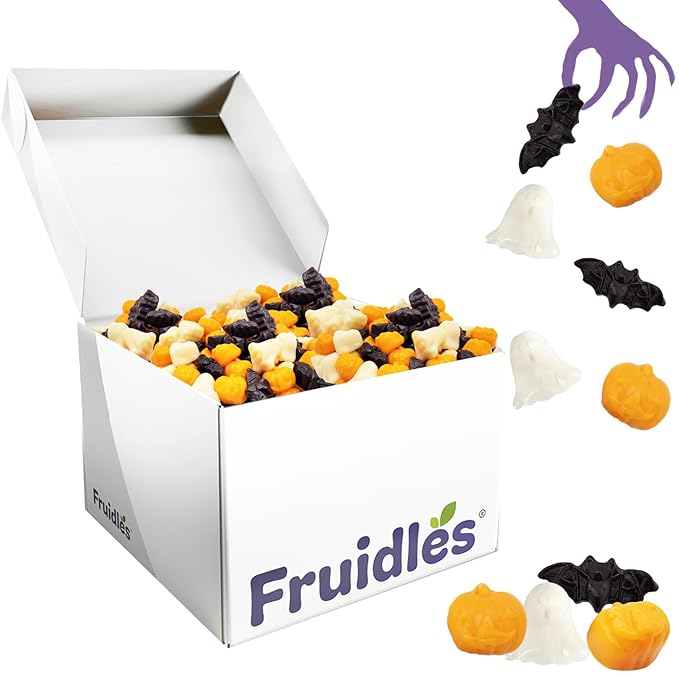 Fruidles Halloween Ghoulish, Ghosts, Bats, and Pumpkin Gummies, Fun And Festive Holiday Snacking (5 Pounds (Bulk))