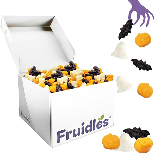 Fruidles Halloween Ghoulish, Ghosts, Bats, and Pumpkin Gummies, Fun And Festive Holiday Snacking (5 Pounds (Bulk))