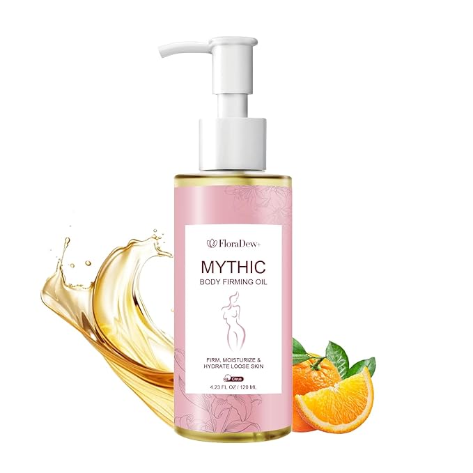 Mythic Body Firming Oil Skin Tightening Body Oil After Shower for Women Tighten Hydrate & Nourish Dry Skin 4 FL OZ(Citrus)