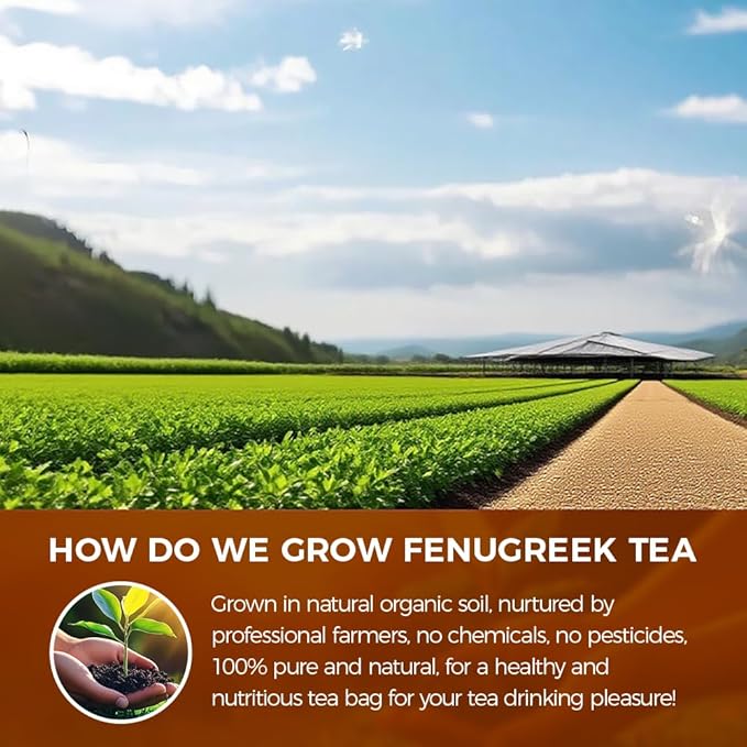 WOTIHA-Natural Fenugreek Tea 200g. 80 Herbal Tea Bags.Non-GMO • Additive-Free • Caffeine-Free • Sugar-Free • Vegan