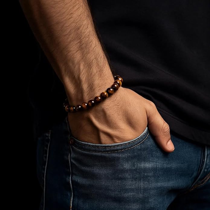 Cherry Tree Collection - Small, Medium, Large Sizes - Gemstone Beaded Bracelets For Women and Men - 8mm Round Beads