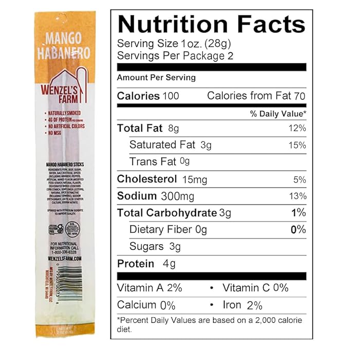 Wenzel’s Farm Variety Snack Sticks │Supports Active Lifestyles │ Flavorful, Natural Smoked │ High Protein, Low Carb │ No MSG, Fillers, Binders, Artificial Colors │ Gluten Free | 16 sticks (8 packs of 2) | New & Classic Variety