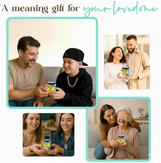 60 Dad Jokes Cards Jar, NFC 1000 Dad Jokes Bracelet, Funny Birthday Gift for Dads Men, White Elephant Gifts for Adults, Men Granpa Gift, Funny Gag Gifts