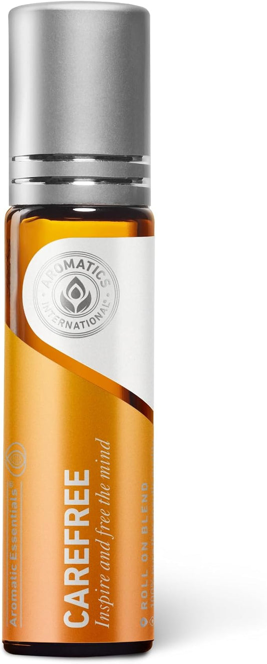 Aromatics International Carefree Essential Oil Blend Roll On, 10ml | Natural Aromatherapy for Calm and Relaxation