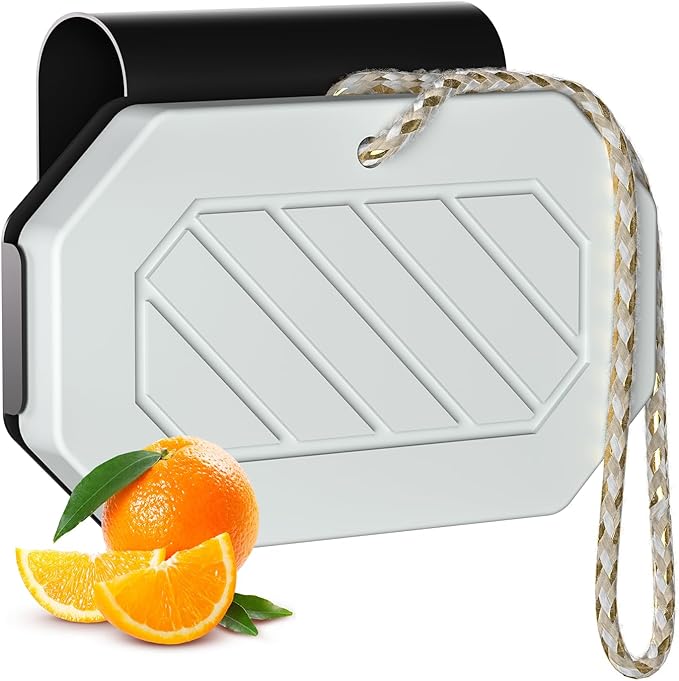 Car Diffuser | Stone Air Freshener | Magnetic Visor Clip & Hanging Car Scent Odor Eliminator, Long Lasting Vehicle Fragrance - Grove