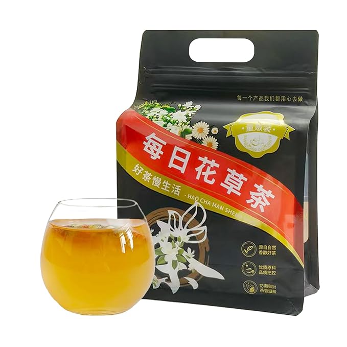 Astragalus, Goji berry, Chrysanthemum Natural herbal tea for stomach health. Kidney Health, Roasted Detox Herbal Tea. Support Digestion & Boost Immune System, Caffeine Free. (1 Pack/50 Bags)