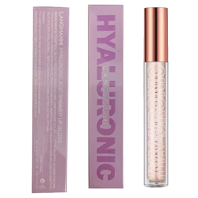 Clear Lip Gloss Lip Plumper Gloss Tinted Glitter Lipgloss Lip Oil Teens Moisturizing High Shine And Vegan Plumping Lip Gloss For Women Girls Long-Lasting Dry Lip Care (01)