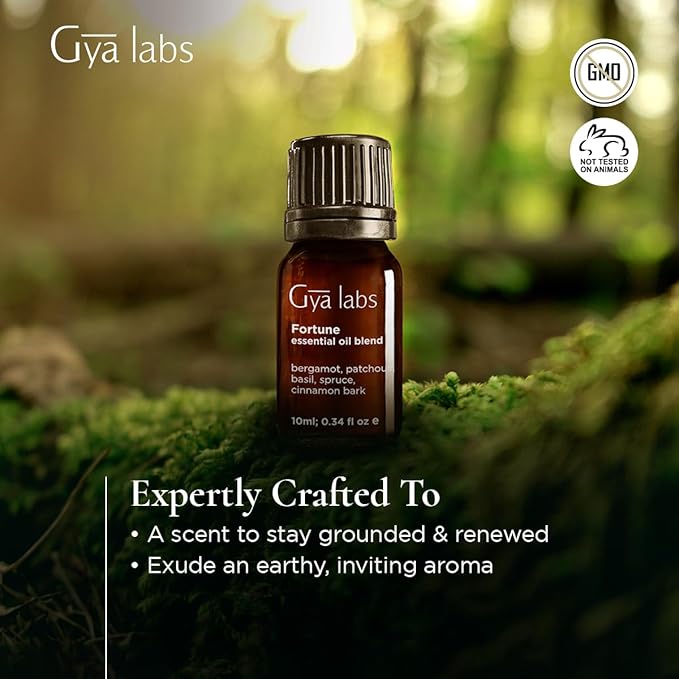 Gya Labs Fortune Essential Oil Blend - Uplifting & Inviting (0.34 Fl Oz)