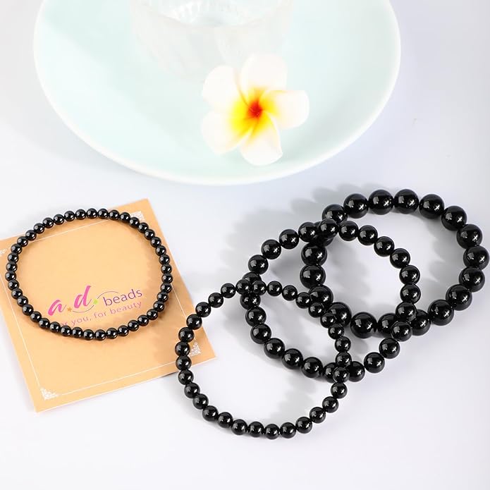 AD Beads 4mm6mm8mm10mm Handmade Bracelet - Natural Gemstone for Peace and Tranquility - Meditation, Yoga, Healing and Energy Gift for Unisex