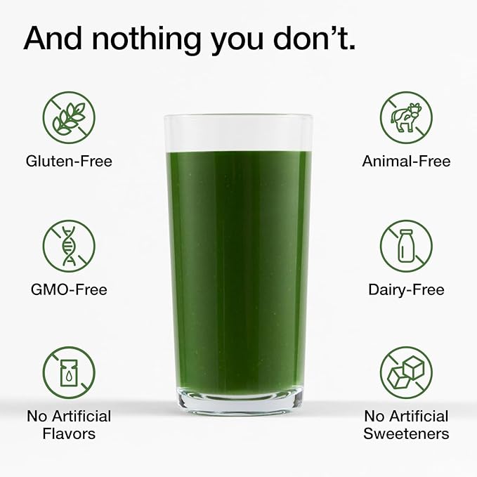 Huel Daily Greens Single Serve | Superfood Greens Powder | 91 Vitamins, Minerals, and Wholefood-Sourced Ingredients | Adaptogens, Antioxidants, Gut-Friendly Probiotics | 12 Pack