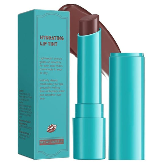 4 PCS Lip Tint Hydrating, Moisturizing Tinted Oil Balm, Stain Peel off Lipstick Gloss Set, Long Lasting Waterproof Non-stick Natural Ingredients Moisture Makeup Cup for Women(Peach Taupe)