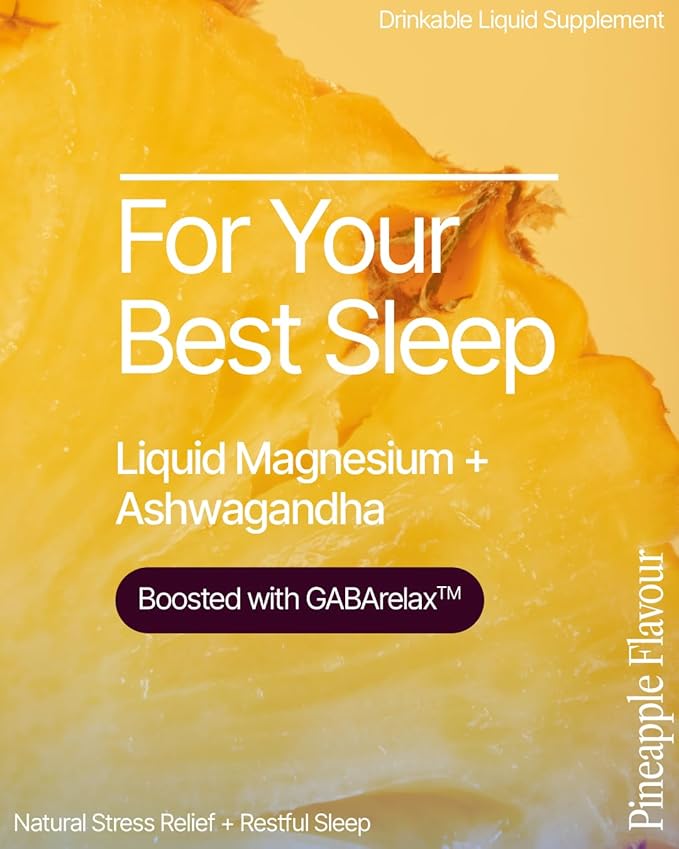 BeMe BeZen Sleep Aid Supplement Natural Without Melatonin - 2X Absorption Than Pills - Sleep aids for Adults with Magnesium, Ashwagandha, Chamomile, L-Theanine & GABA - Delicious Pineapple