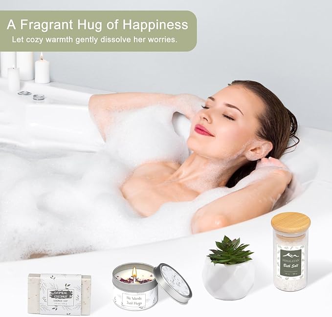 Get Well Soon Gift Baskets for Women, Inspirational Self Care Gifts for Women, Relaxation Chemo Care Package Thinking of You Gifts for Woman, Encouragement Surgery Recovery Miscarriage Gift