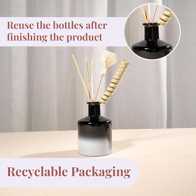 Folkulture Reed Diffusers for Home, 5 oz | Lavender Scent Diffuser Oil with Sticks for Bathroom Decor Accessories, Living Room, Office, Desk| Natural Essential Oils | Housewarming Gifts