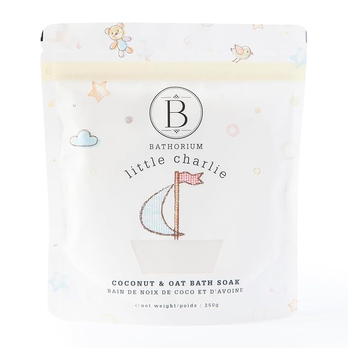 Bathorium Little Charlie Bath Soak, Nourishing Soak for Babies, Made with Colloidal Oat, Chamomile & Coconut, Moisturizes & Soothes Delicate Skin, 9 oz
