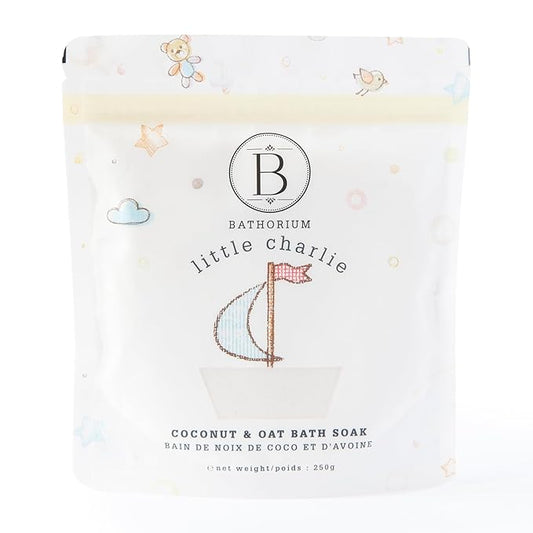 Bathorium Little Charlie Bath Soak, Nourishing Soak for Babies, Made with Colloidal Oat, Chamomile & Coconut, Moisturizes & Soothes Delicate Skin, 9 oz