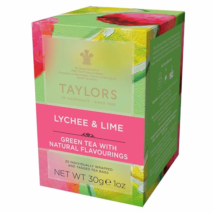 Taylors of Harrogate Lychee & Lime Green Tea, 20 Teabags