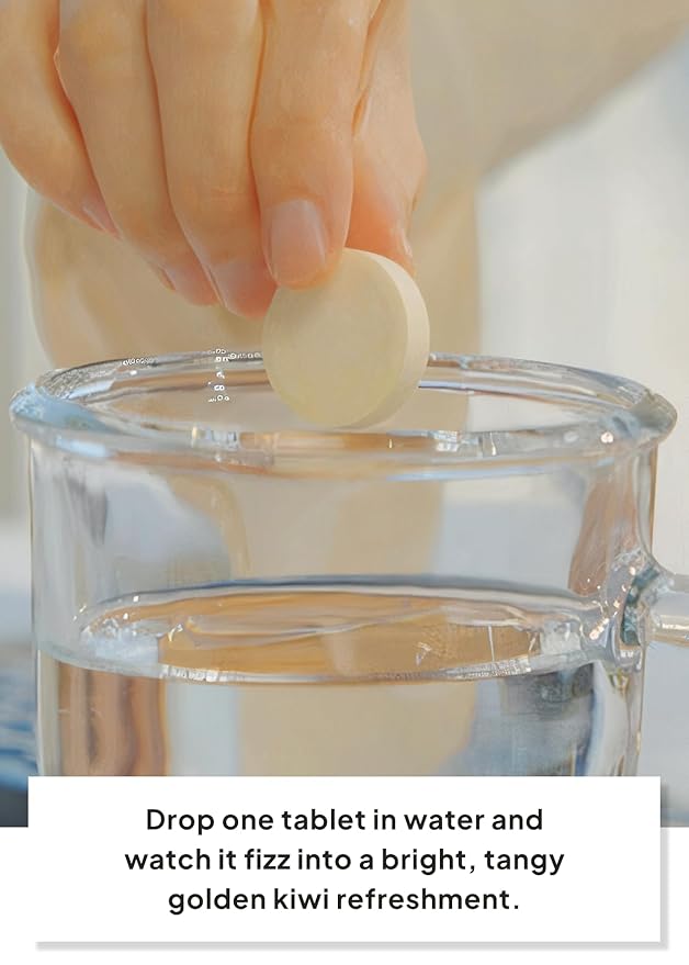 Korean Food Everteen Kombucha Effervescent Drink – Kiwi Flavor, 30 Count, Sugar-Free, Low Calorie, With Probiotics & Prebiotics, Korean Sparkling Fermented Tea Beverage