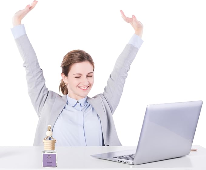 2Pack Lavender and French Juniper Berries Scented Automotive Air Freshener Set, Car Accessories Decoration Hanging Scented Car Diffuser for Men Women Best Gifts