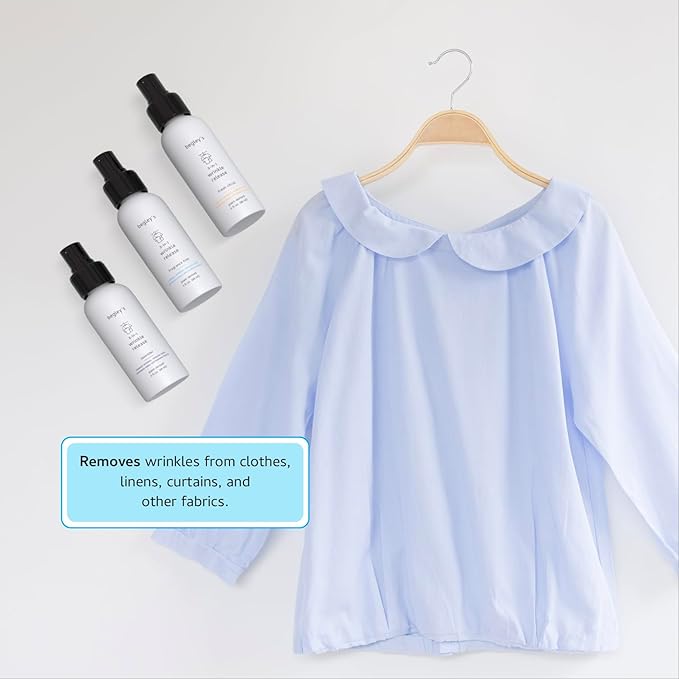 Begley's 3-in-1 Wrinkle Remover, Quick Fix Wrinkle Release, Static Cling Remover, Odor Eliminator and Fabric Refresher Spray - USDA Certified Biobased - Lavender, 3 oz Travel Size
