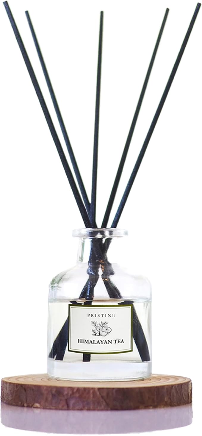 PRISTINE Himalayan Tea/Inspired by Westin Hotel Reed Diffuser for Home | Fresh Bergamot/White Tea Room Fragrance Reed Diffusers, Oil & Room Diffusers with Reed | Home Fragrance Scent Diffuser