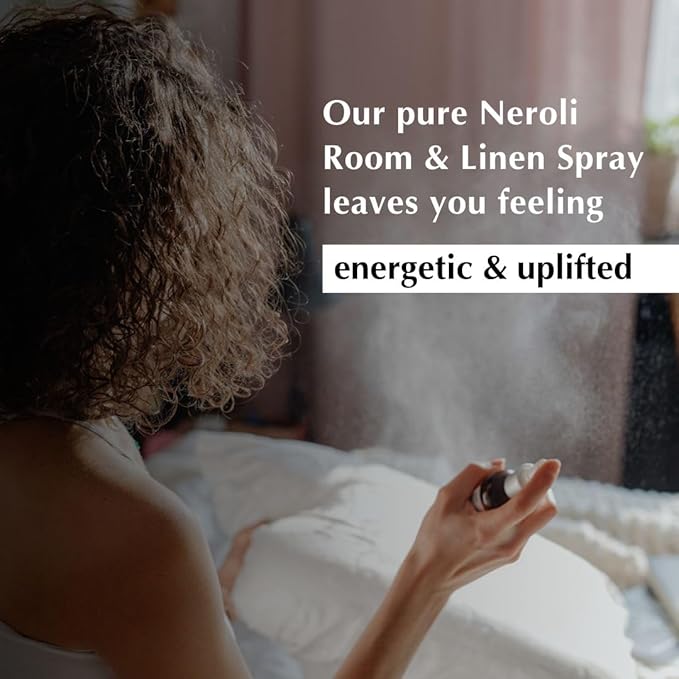Neroli Room, Linen & Pillow Spray by Aromafume | 100ml / 3.38 fl oz | with Pure Neroli Essential Oil | Aromatherapy Spray for Upliftment, Positivity | Mist for Bedding, Fabrics | Air Freshener
