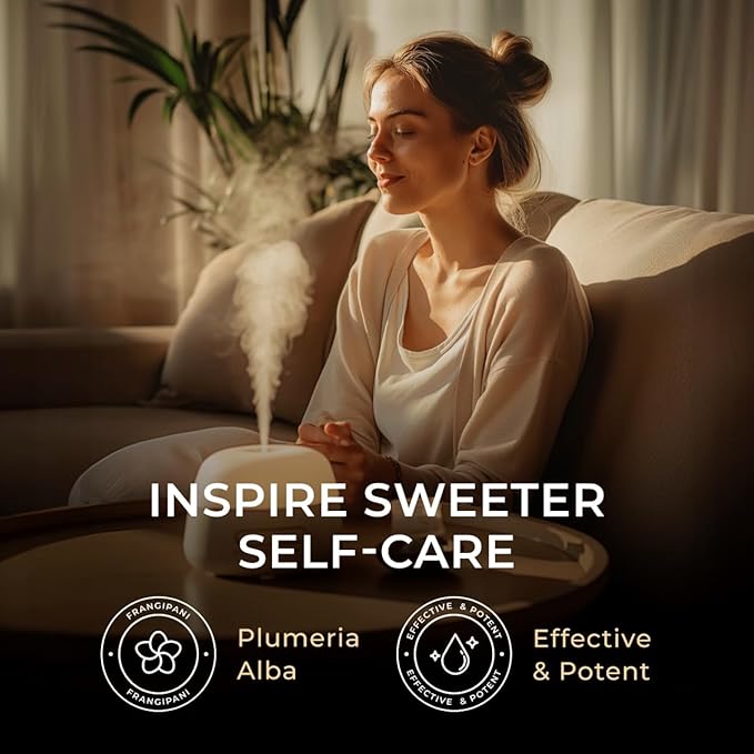 Gya Labs Frangipani Essential Oil - 0.34 Fl Oz - for Hair, Skin, Diffuser, Aromatherapy & DIY Candle Making Scent