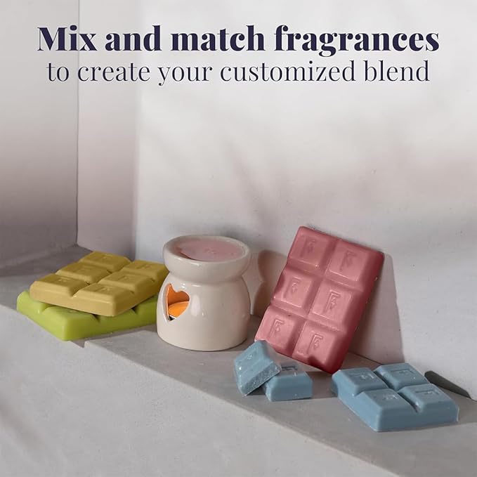 Folkulture Wax Melts or Wax Cubes | Set of 5, 30 pc Long Lasting with 5 Fragrances | Candle Warmer Wax Melts | 100% Natural Soy and Palm Scented Wax Cubes for Gifts for Her
