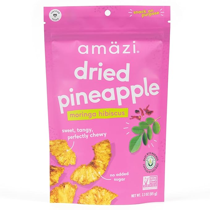 Amäzi Foods | Variety Dried Fruit Snack Pack | Dried Pineapple, Jackfruit, Plantain Chips | All Natural Snacks | No Sugar Added Dried Tropical Fruit