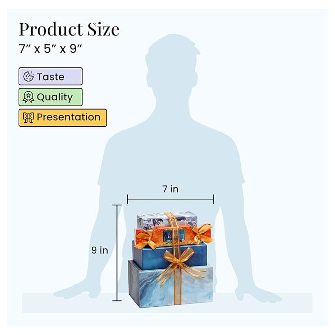 Broadway Basketeers Food Gift Basket Tower Snack Gifts for Women, Men, Families, College, Delivery for Birthday, Sympathy, Appreciation, Thank You, Get Well, Congratulations