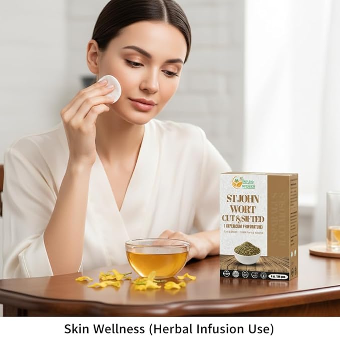 Herbs Botanica St. John’s Wort 4 oz | Premium Dried St. John Wort Herb Cut & Sifted | Perfect for Herbal Tea, Tinctures & DIY Remedies | Natural Dried Herb for Various Uses