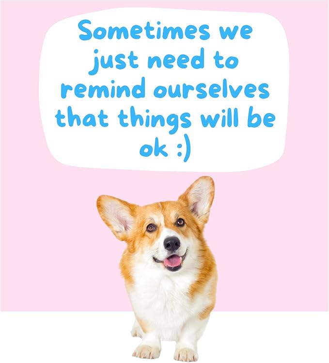 CATCHYOURDREAMS Dogs Against Anxiety Cards - 50 Cards For Self Esteem and Stress, Affirmations for Anxiety Emotions Tarot Self Therapy (Dogs Against Anxiety)